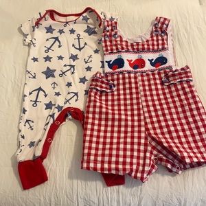 Baby Boy Smocked Nautical Bundle